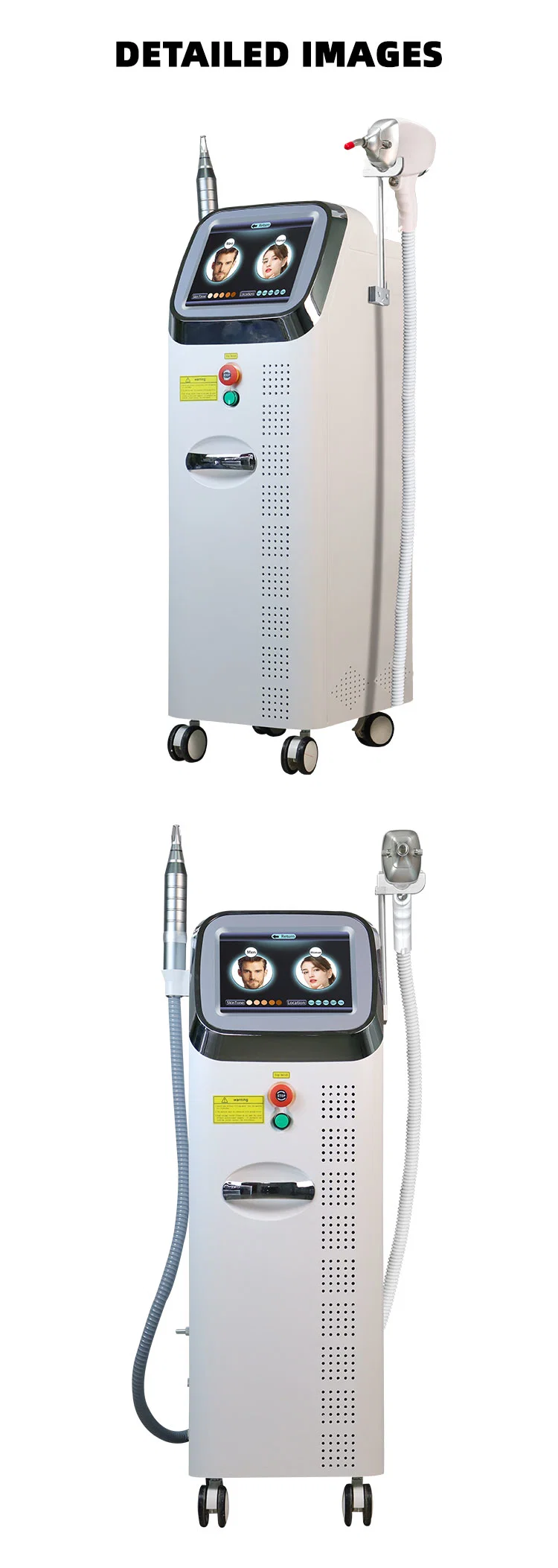 New Design Cooling Technology Epilation 2 in 1 808nm Laser Hair Removal Picosecond Laser Tattoo Removal Machine