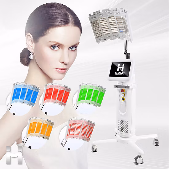 Máquina PDT para el cuidado de la piel con terapia de fotones y luz LED PDT facial con luz LED de 7 colores