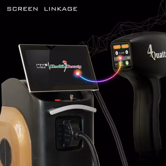 3 longitudes de onda Depilación con diodo láser XL Láser de hielo 755 810 1064 nm Máquina de depilación láser de diodo 1600 W 808 nm Máquina de depilación láser